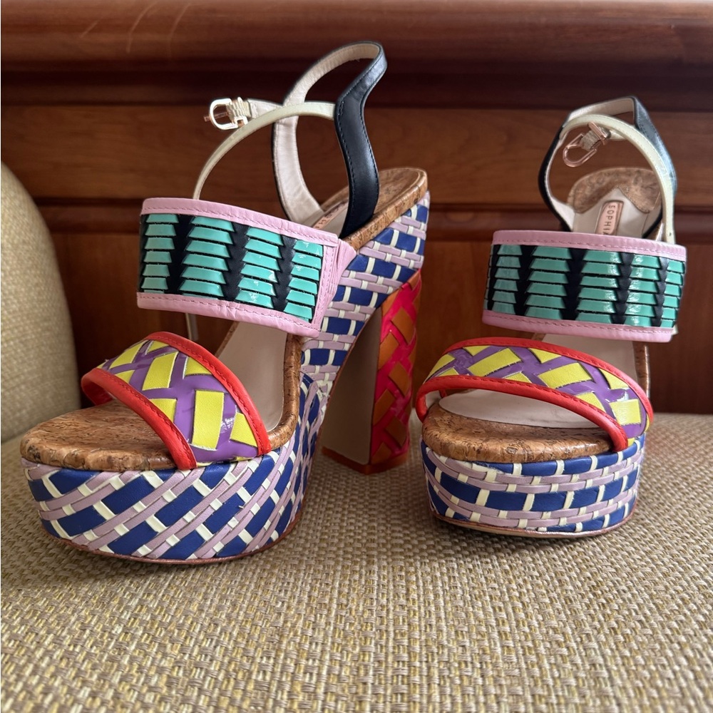 Sophia Webster Multicolor Platform Sandals